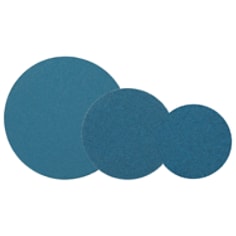 A group of 3M Stikit Blue Abrasive Discs 521U in various sizes and grades