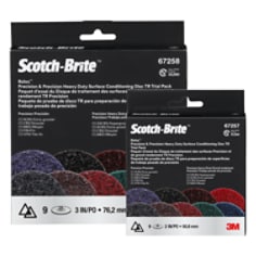 A group of 2 Scotch-Brite Precision trial packs