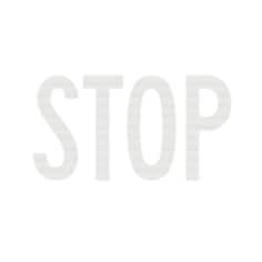 3M Stamark linered pavement marking symbols and legends, stop legend