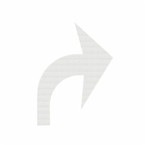 3M™ Stamark Tape Elongated Right Curve Arrow Symbol SMS-L380IES-RA, 2 per pkgimage