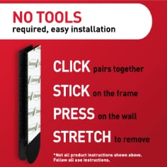 Command™ 9 product benefit 2 image, picture hanging strips, no tools required, COLAB Project 1630784