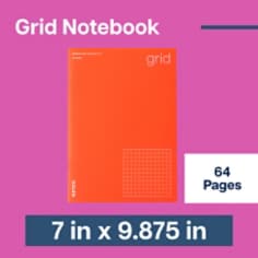 Post-it® Noted Notebook, Orange, 9.875 x 7in (25 x 17.7cm)
