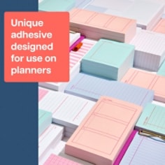 Post-it® Noted List Notes, Cornflower, 2.9 in x 5.7 in (73.6 mm x 144.7 mm)