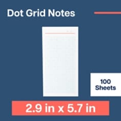 Post-it® Noted List Notes, White, 2.9 in x 5.7 in (73.6 mm x 144.7 mm)