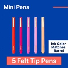 Post-it® Noted Mini Pen Set NTD11-MPEN-1, 5 Felt Tip Pens
