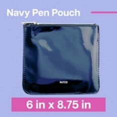 Post-it® Noted Pen Pouch, Navy, 8.75 x 6 in (22.2 x 15.2 cm)