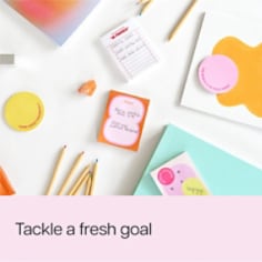 Post-it® Circle Die Cut Notes W25-CS-1, Pink-Yellow, 2.9 in x 2.9in (73mmx73mm), two pads