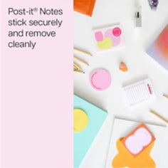 Post-it® Circle Die Cut Notes W25-CS-1, Pink-Yellow, 2.9 in x 2.9in (73mmx73mm), two pads