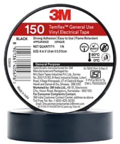 3M™ Temflex™ General Use Vinyl Electrical Tape 150, Black, JPG File
