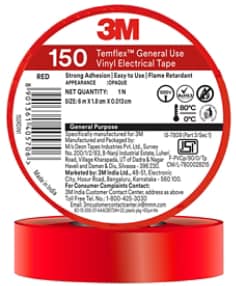3M™ Temflex™ General Use Vinyl Electrical Tape 150, Red, JPG File