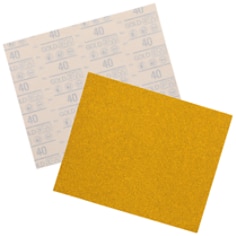 3M Gold Abrasive Sheet 12552, 40, 9 in x 11 in (229 mm x 280 mm)
