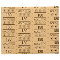 3M Gold Abrasive Sheet 12545, 180, 9 in x 11 in (229 mm x 280 mm)