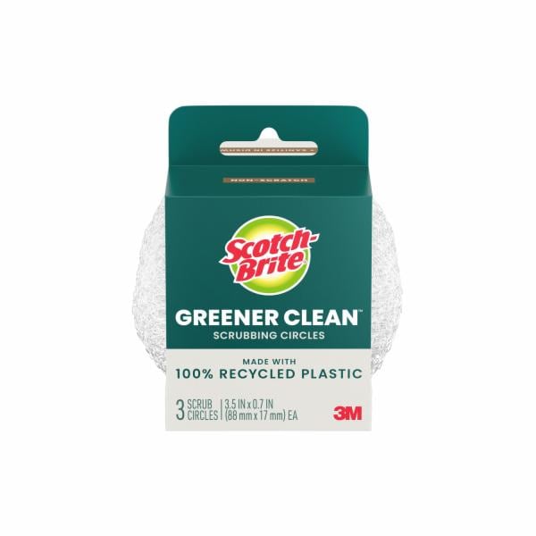 Scotch-Brite Greener Clean Recycled Scrubbing Circles 215-GC