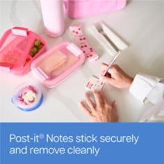 Post-it Cute Sticky Notes, Yellow Notes, Squeeze the Day! and Cream Notes, Cherry Proud You Header