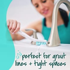 Scotch-Brite® Grout & Detail Brush - Rinse Claim
