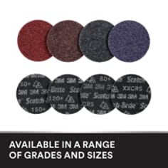 An Enhanced Basic plus card Image of Scotch-Brite Precision Heavy Duty Disc all grades back side