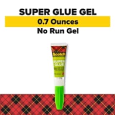 Scotch® Super Glue Gel AD112T, .07 oz, 2-Pack