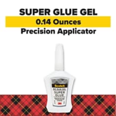 Scotch® Super Glue Gel AD125B-CFT, .14 oz (4 g)