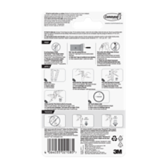 Command™ Outdoor Clear Medium Oval Hook 17091CLR-AW-2-UKN-CBIP