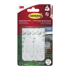 Command™ Outdoor Clear Medium Oval Hook 17091CLR-AW-2-UKN-CFIP