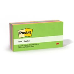 Post-it Notes, 3 in x 3 in, 14 Sticky Notes Pads, 100 Sheets per Pad, Floral Fantasy Collection