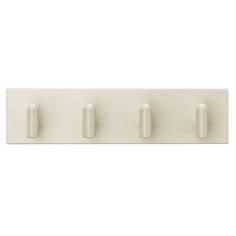 Command™ DCRO5BE op en straight image, Décor Hook Rail, Beige​