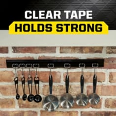 Scotch Mount™ Tape B+ Occasion V2, Clear Tape Holds Strong