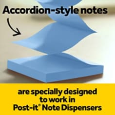 Post-it® Note Dispenser WAVE-330-BKVP