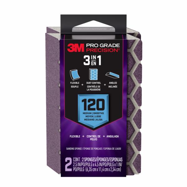 ™ Pro Grade Precision 3-in-1 Sanding Sponge DCDA120-PGP-2T