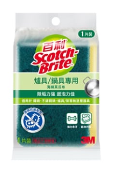 3M™ 百利™ Aqua 強力去污海綿 74S-1MU，300/箱