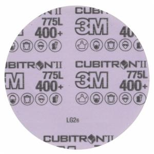 3M™ Cubitron II Hookit Film Disc 775L, 400+ 3MIL, 3 in x NH, Die 300V, 50/Carton, 250 ea/Caseimage