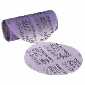 3M™ Cubitron II Stikit Film Disc Roll 775L, 800+ 3MIL, 5 in x NH, Linered, 500X, 100 Discs/Roll, 4 Rolls/Caseimage