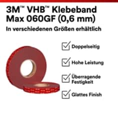 3M™ VHB™ Tape Max PDP Visual 9 Deutsch