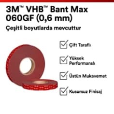 3M™ VHB™ Tape Max PDP Visual 9 Türkçe