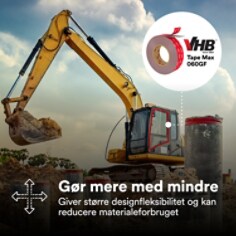 3M™ VHB™ Tape Max PDP Visual 13 Dansk