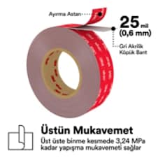 3M™ VHB™ Tape Max PDP Visual 11 Türkçe