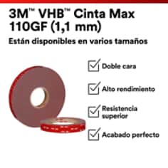 3M™ VHB™ Tape Max PDP Visual 16 Español