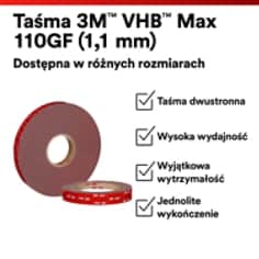 3M™ VHB™ Tape Max PDP Visual 16 Polski