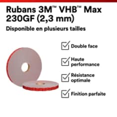 3M™ VHB™ Tape Max PDP Visual 24 Français