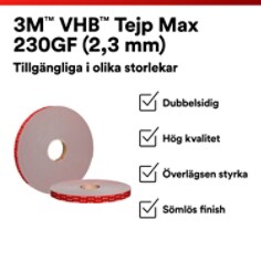 3M™ VHB™ Tape Max PDP Visual 24 Svenska