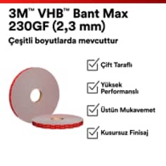 3M™ VHB™ Tape Max PDP Visual 24 Türkçe