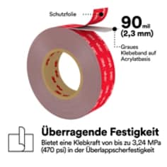 3M™ VHB™ Tape Max PDP Visual 25 Deutsch