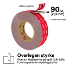 3M™ VHB™ Tape Max PDP Visual 25 Dansk