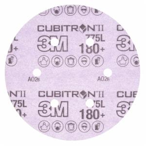3M™ Cubitron II Hookit Film Disc 775L, 180+ 3MIL, 6 in x NH, 6HL, Die 600HZ, 50/Carton, 250 ea/Caseimage