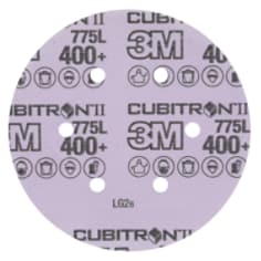 3M™ Cubitron™ II Hookit™ Film Disc 775L, 400+ 3MIL, 6 in x NH, 6HL, Die ...