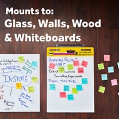 Post-it® Easel Wall Hangers EH559-2PK-V, Two Pack Vertical, 15 in. x 3.25 in. 8 Command Strips