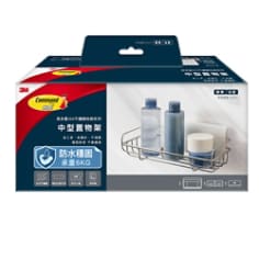 3M™ 無痕™ 中型置物架 16805-TC, 高承重304不鏽鋼收納系列