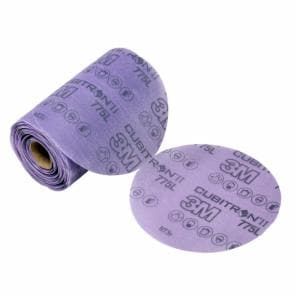 3M™ Cubitron II Stikit Film Disc Roll 775L, 240+ 3MIL, 5 in x NH, Die 500X, 100 Discs/Roll, 4 Rolls/Caseimage