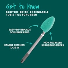 Scotch-Brite® Extendable Tub & Tile Scrubber B+ Content 1