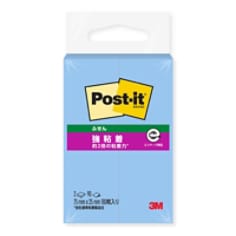 ポスト・イット 強粘着ふせん 500SS-NB, ブルー , 25 mm x 75 mm